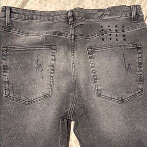 Ksubi Gray Skinny Jeans with Washed Denim Look